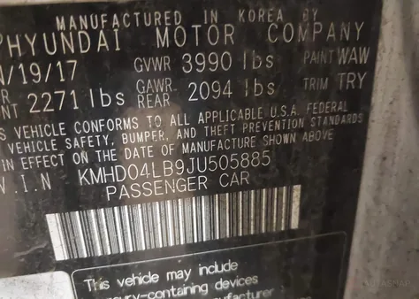 KMHD04LB9JU505885